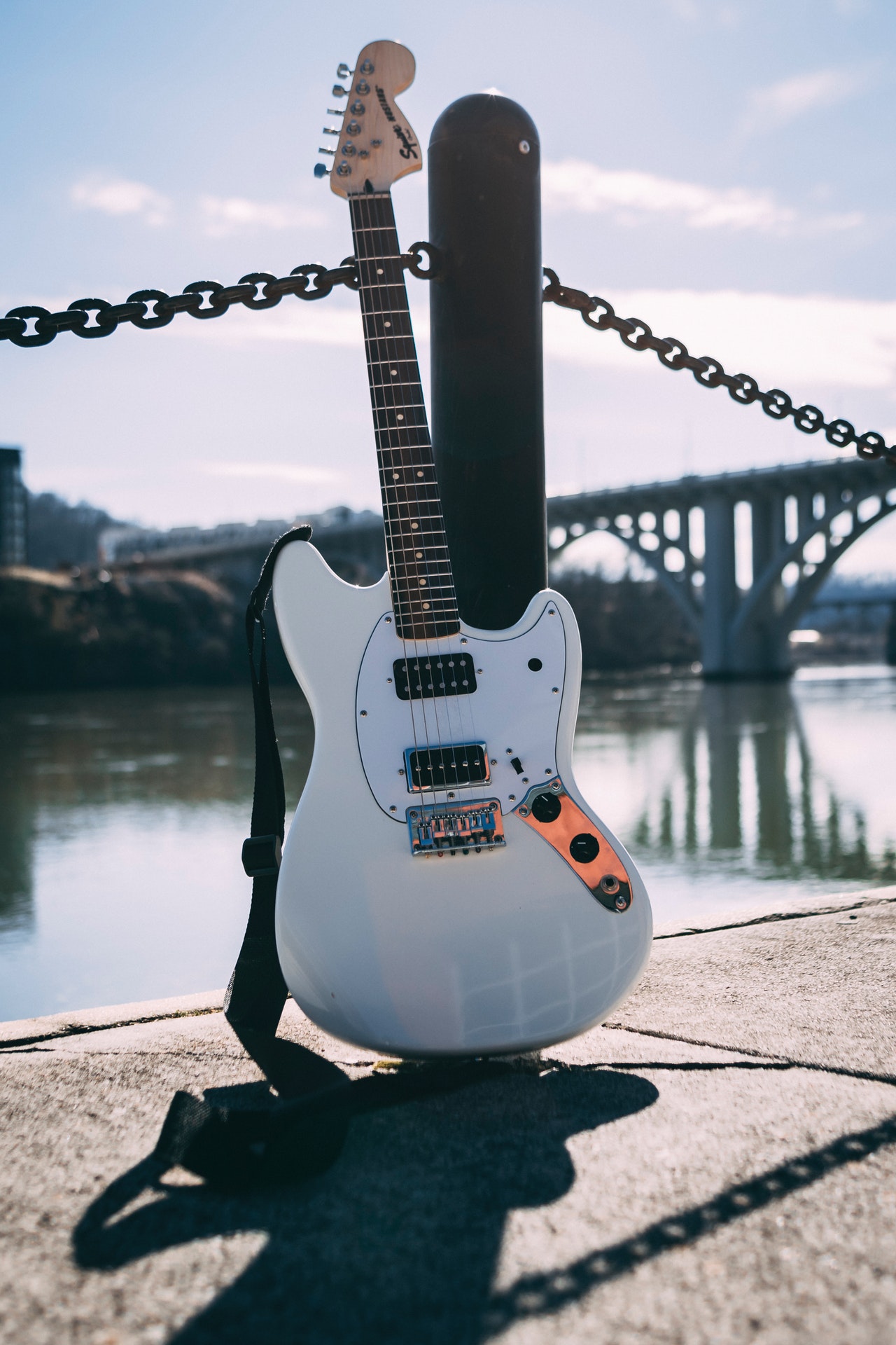 Guitar Near River
